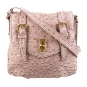 🔥HP Marc By Marc Jacobs pink faux leather Ostrich Crossbody Purse